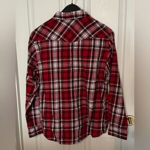 Men’s AmericanRag Red Checked Button Down XL Shirt